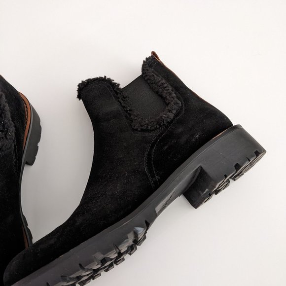 Sam Edelman suede ankle boots rubber sole - Picture 4 of 5